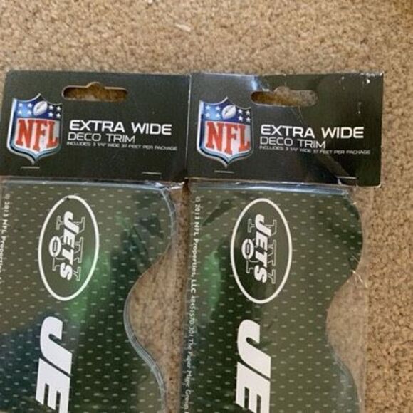 NFL New York Jets Extra Wide Deco Trim 2x37’ Packs - Picture 3 of 4